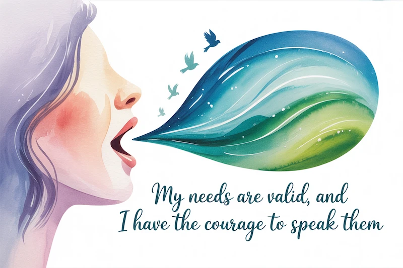 My needs are valid and I have the courage to voice them