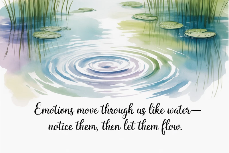 Ripples on the water